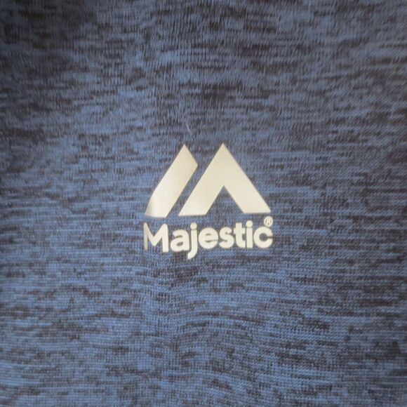 Denver Broncos 1/2 Zip Play Action Wind Shirt Mens 2XL Blue Long Sleeve Pullover - Picture 4 of 8